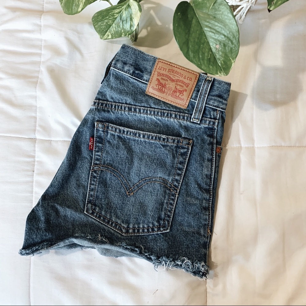 Levi’s Distressed Denim Shorts